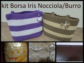 Kit borsa Iris corda/burro