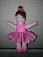 Bambola ballerina in feltro