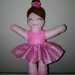 Bambola ballerina in feltro
