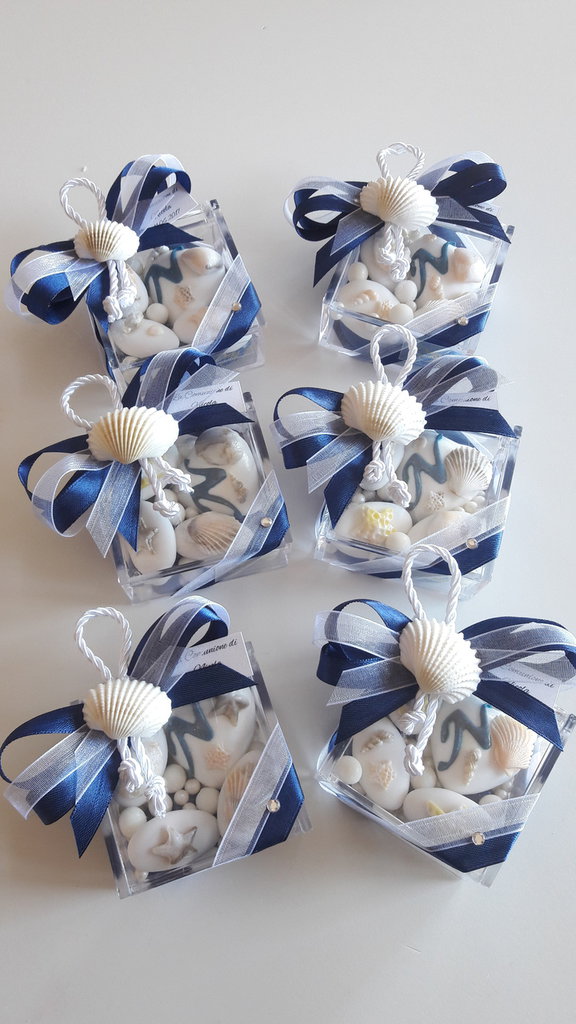 Bomboniera Comunione Scatola quadrata Bomboniera Cresima confet