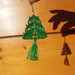 Mini albero di Natale a macramè -  2 pezzi