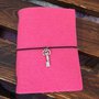 Midori traveler's notebook formato passport copertina in feltro rosa/fucsia