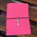 Midori traveler's notebook formato passport copertina in feltro rosa/fucsia