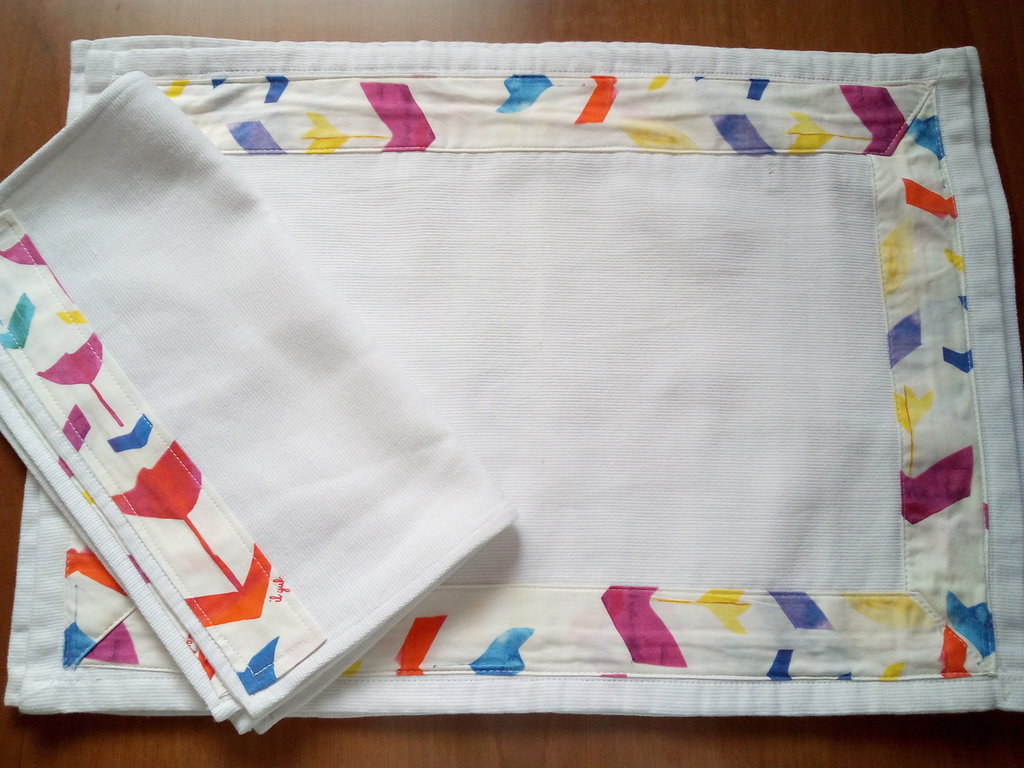 Letjolt Set Di 4 Tovagliette In Lino E Cotone Bianco - 33x48 Cm, Proteggono Il Tavolo, Lavaggio A Mano, Per Cene E Regali
