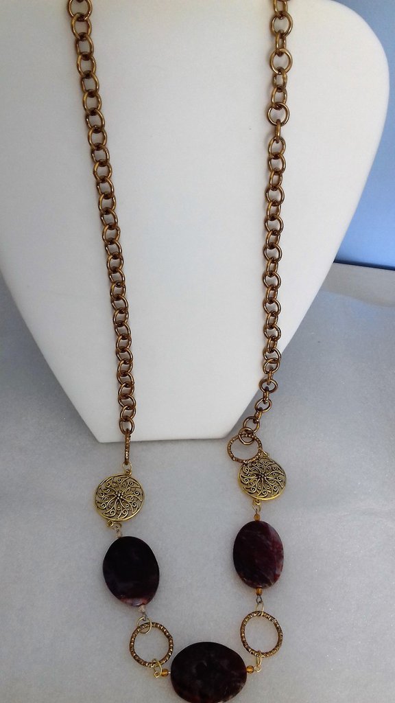 Collana con ciondolo a cuore in oro 14k con catena a maglie 18k - Italia
