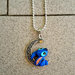 Collana con Stitch su mezzaluna fimo