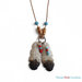 Collana con piume d'aquila nativi americani 