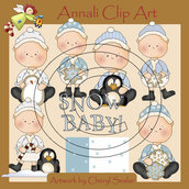 Clip Art per Decoupage e Scrapbooking - Bimbi a Natale - Baby Christmas - IMMAGINI