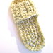 Ciabattine a crochet/uncinetto in filo di plastica riciclata 