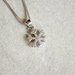Collana a fiocco di neve d'argento 925 con zirconi 