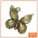 2 Charms Farfalla bronzo
