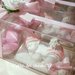 Bomboniera battesimo,nascita gessetto profumato bimba scatola pvc +confetti 