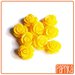2 Perline Rose forate 12mm Giallo