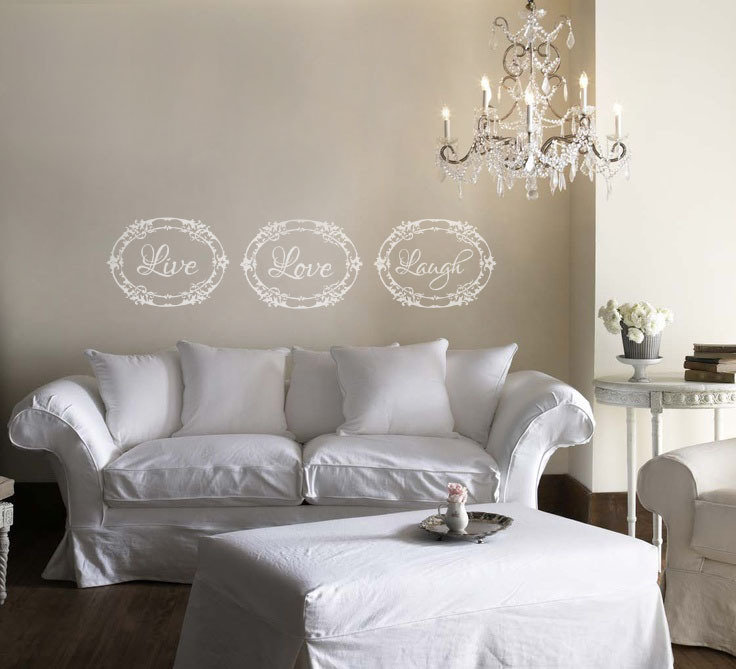 Live Love Laugh Family Happy Art Wall Quotes Wall Stickers Words Phrase Decals E - Foto 12