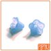 20 Perline Acriliche fiore a Campanella - Azzurro "Carta da Zucchero"