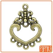 Connettore bronzo pendente 5 anelli