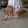 Cappello bimba in cotone con fiore 3D