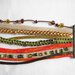 bracciale in macrame, multicolore, con perle e cordoncini - fatto a mano - FILOMENA 3