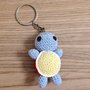 Squirtle amigurumi portachiavi, fatto a mano all'uncinetto