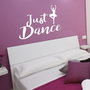 Adesivo murale Just Dance con ballerina