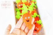 Bomboniere calamita gadget fine festa a forma di carota carotina personalizzati bimbo bimba