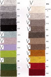 feltro di lana 2mm - 20cm x 150cm colori a scelta
