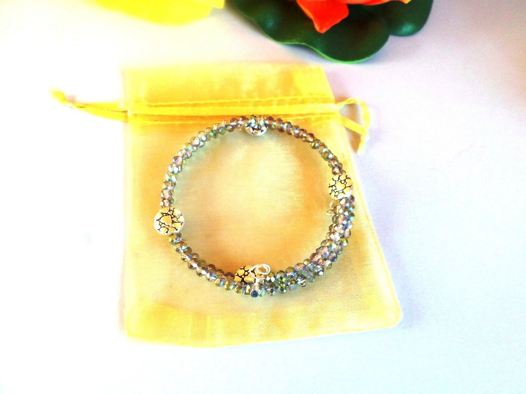 Distanziatore Tibetano Tondo Piatto Decorato Color Argento Diametro 0.9 - Foto 13