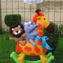 Fiocco nascita...una giraffa a dondolo con i suoi amici