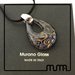 Stupenda collana, elegante ciondolo in vetro di Murano, certificato, fatto a mano
