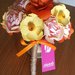 Bouquet fiori carta Arancio Rosa Giallo