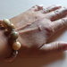 bracciale donna pietre corallo fossile handmade jewellery
