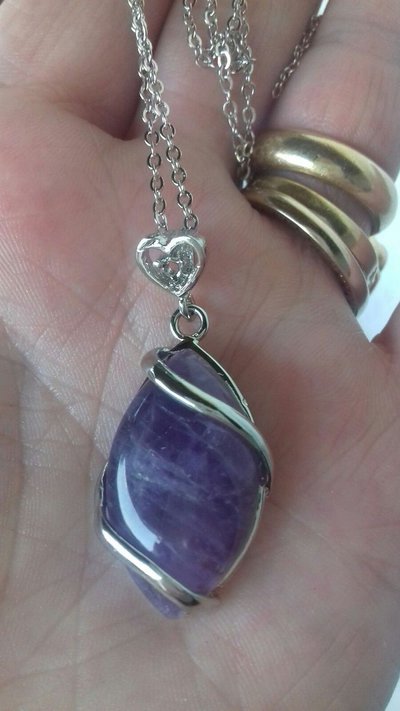 Jeweloporium Collana Artigianale In Argento 925 Con Pietre Naturali – Ametista, Perla, Ambra E Granato, Stile Boho