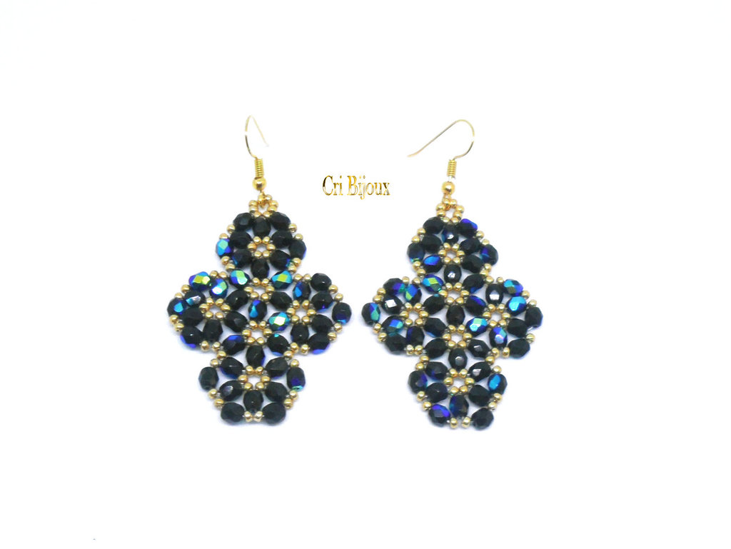 Miss Lovie Orecchini Pendenti A Pois Neri - Stile Rockabilly Anni '50, In Acciaio Inox, Fatto A Mano In Germania