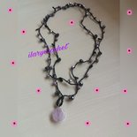 Linea Italia Gioielli - Collana Lunga Multifilo per Donna con Perle Bianche e Pietre Naturali Azzurre