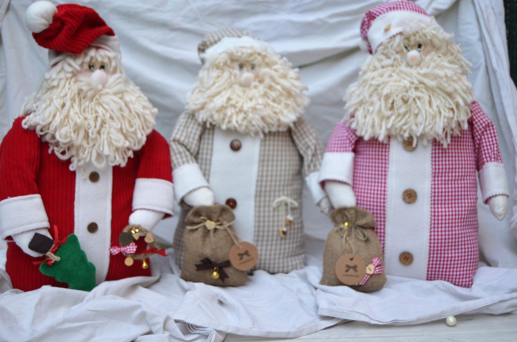 PUPAZZO BABBO NATALE - Feste - Natale - di La Bottega di Dora | su