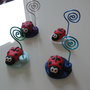 Coccinella portafoto in fimo