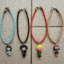 Braccialetti intrecciati con Gorjuss, Edward mani di forbici, Piccolo Principe e Jack Sparrow fimo