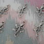 6 CHARMS CIONDOLI rettile IGUANA argento tibetano 