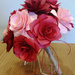 Bouquet rose carta Rosse e Rosa