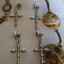 4 CHARMS CIONDOLI CROCE con passante in argento tibetano