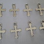 8 CHARMS CIONDOLI CROCE in argento tibetano