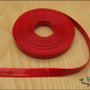 Nastro similpelle vernice, colore rosso lucido, cm. 100 x 10 mm. 