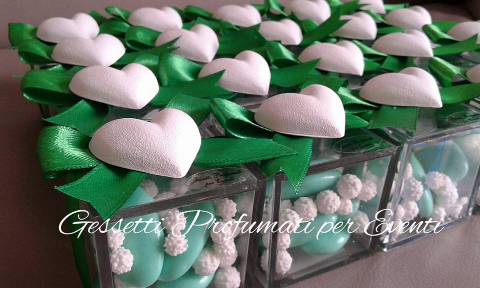 Bigliettini Promessa di Matrimonio Fondo Verde personalizzati - Set