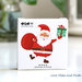 LOTTO 48 stickers adesivi in carta "Babbo Natale" (4,5cm circa)