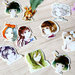 LOTTO 45 stickers adesivi in carta "Dolls Manga" (4,4x4,4x1,1 cm circa)