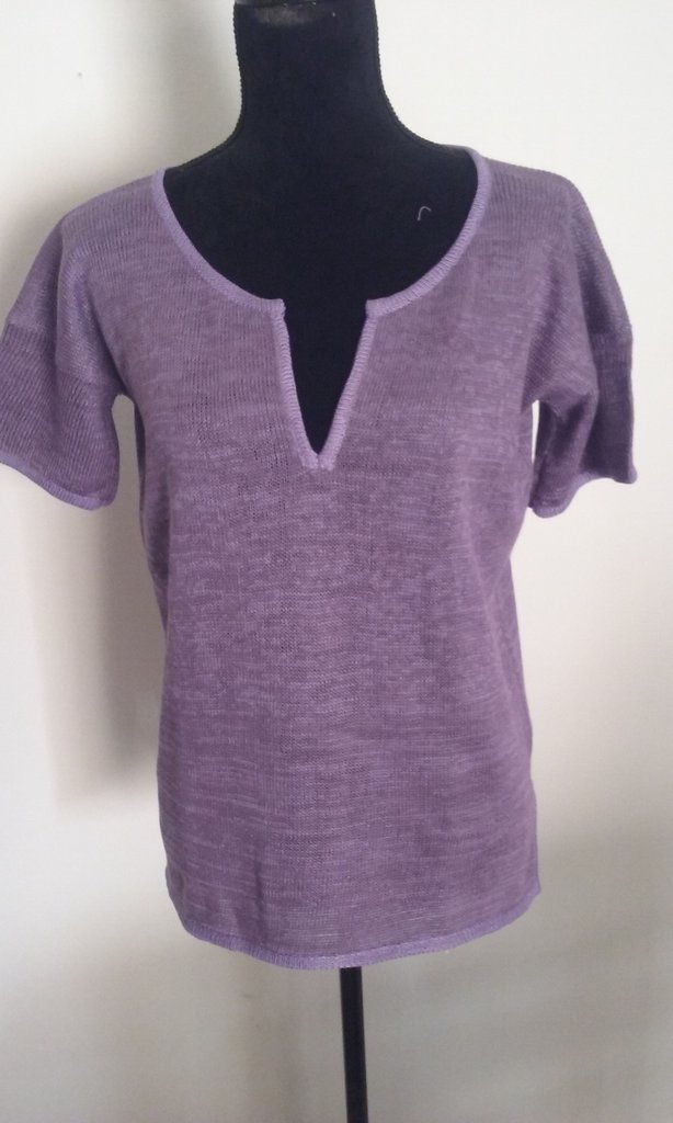 HAOLEI Maglietta Donna Lino - Top Elegante Manica 3/4 Con Scollo Tondo Stampa Floreale - Foto 6