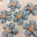 Bomboniere fiore azzurro con piedini