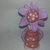 Novita'!statuetta bomboniera fiori fatti a mano argilla terracotta che asciuga all'aria