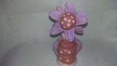 Novita'!statuetta bomboniera fiori fatti a mano argilla terracotta che asciuga all'aria