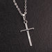 Collana per donne  color argento argento con pendente Croce